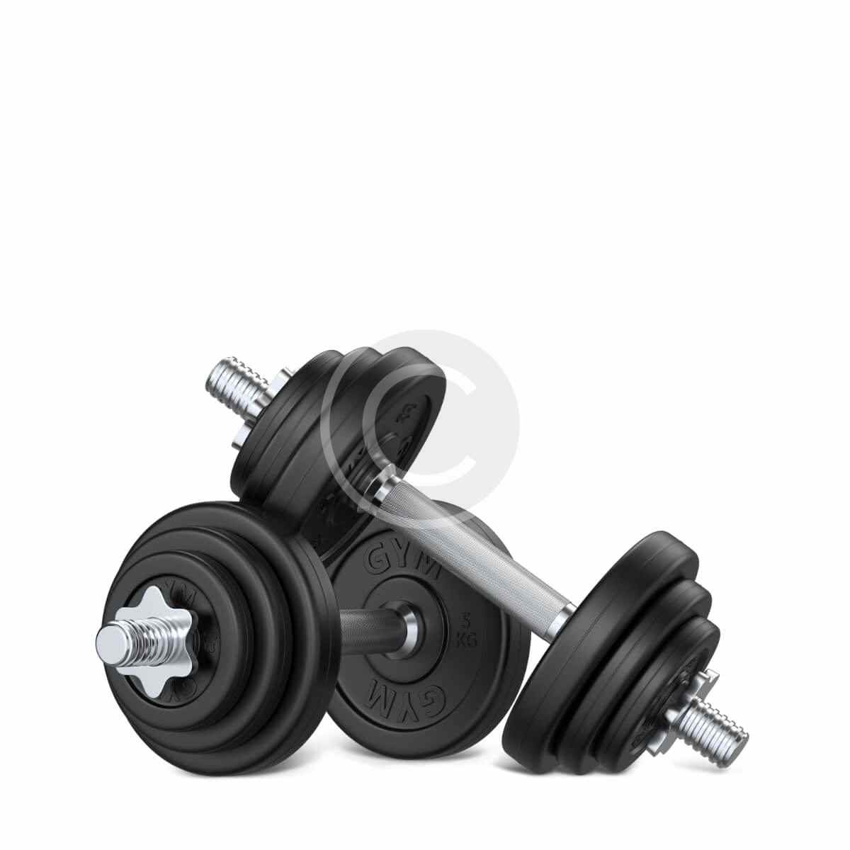 Metallic dumbbells - Imagen 3